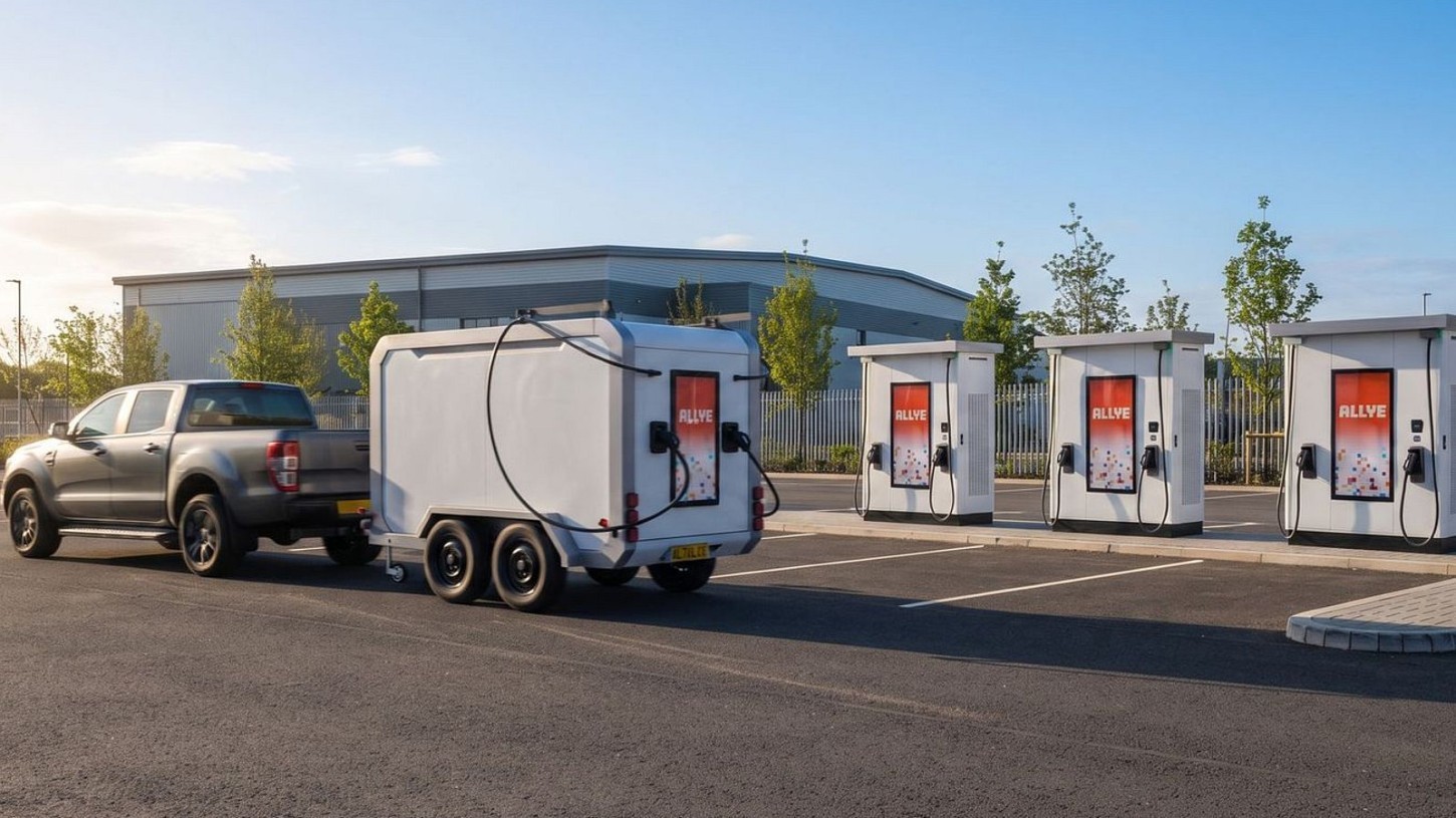 Snelladen zonder zware netaansluiting? Allye gebruikt oude EV-accu's als buffer voor snelladers tot 300 kW. Een oplossing voor locaties met netcongestie.