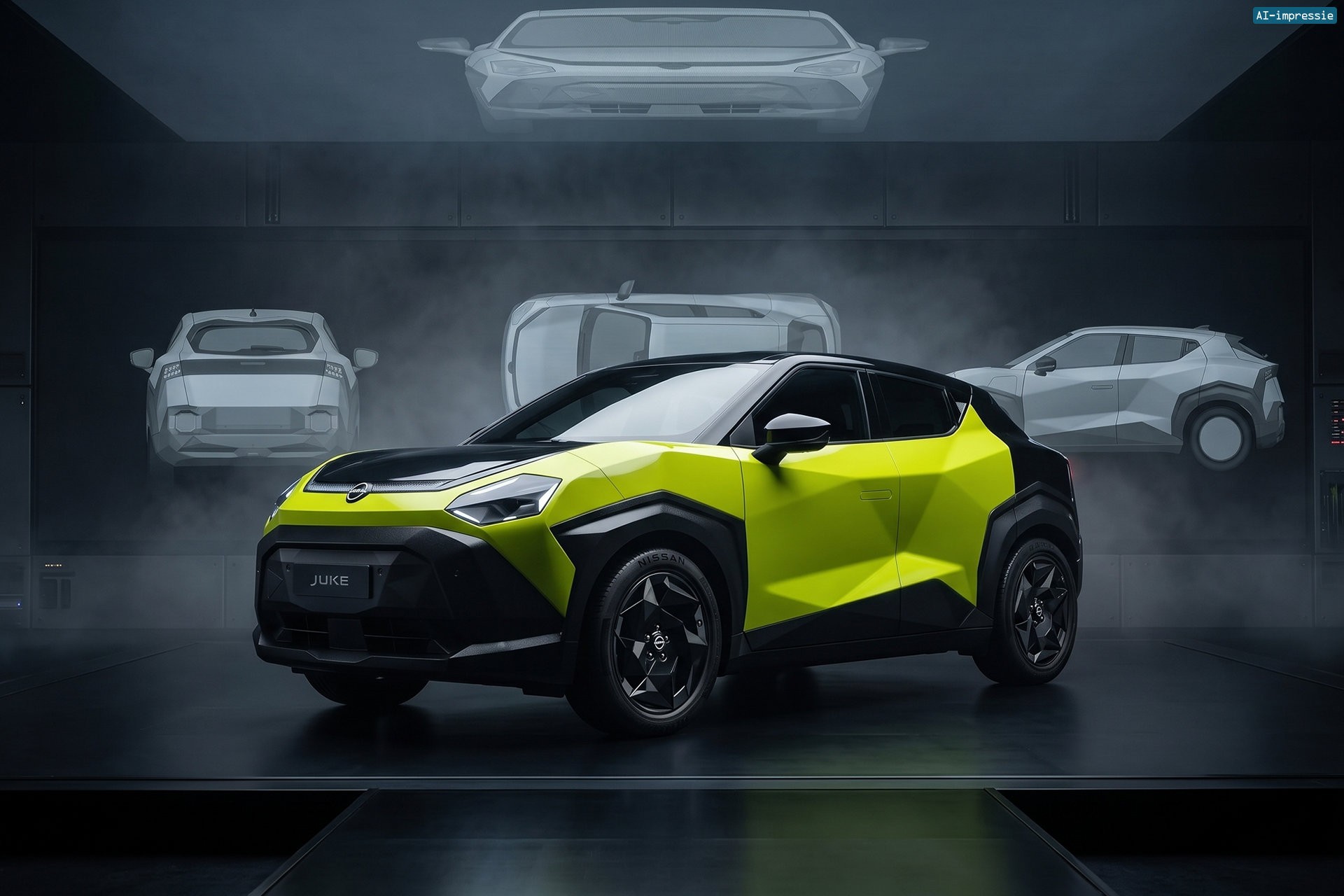 Octrooiaanvraag bevestigt: de elektrische Nissan Juke wordt écht zo hoekig