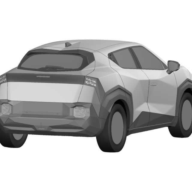 Een nieuwe EU-ontwerpregistratie bevestigt dat de elektrische Nissan Juke zijn extreem hoekige vorm behoudt. Marktintroductie: voorjaar 2027.