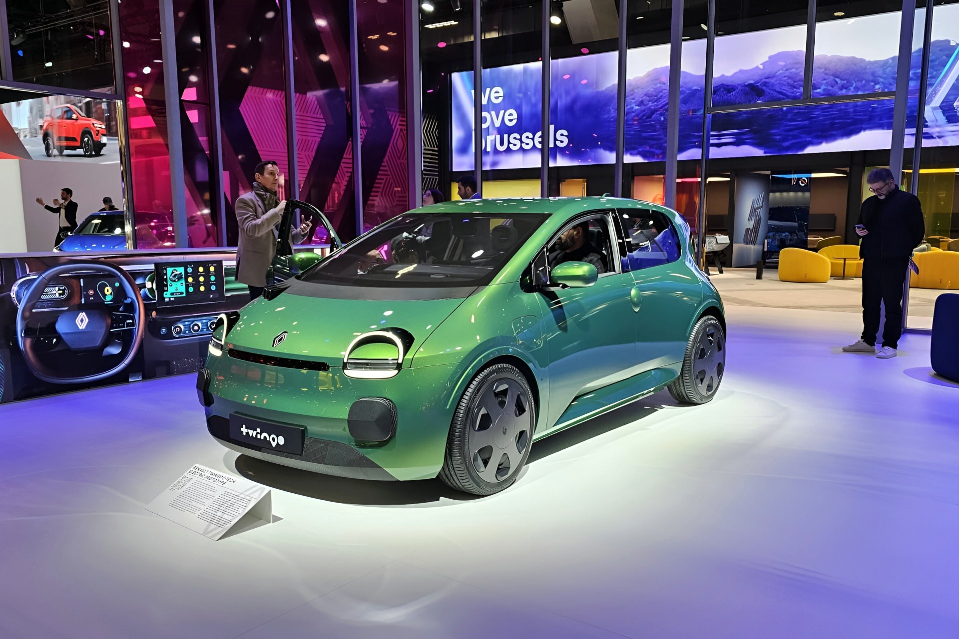 Het prototype van de Renault Twingo E-Tech Electric laat al heel wat zien