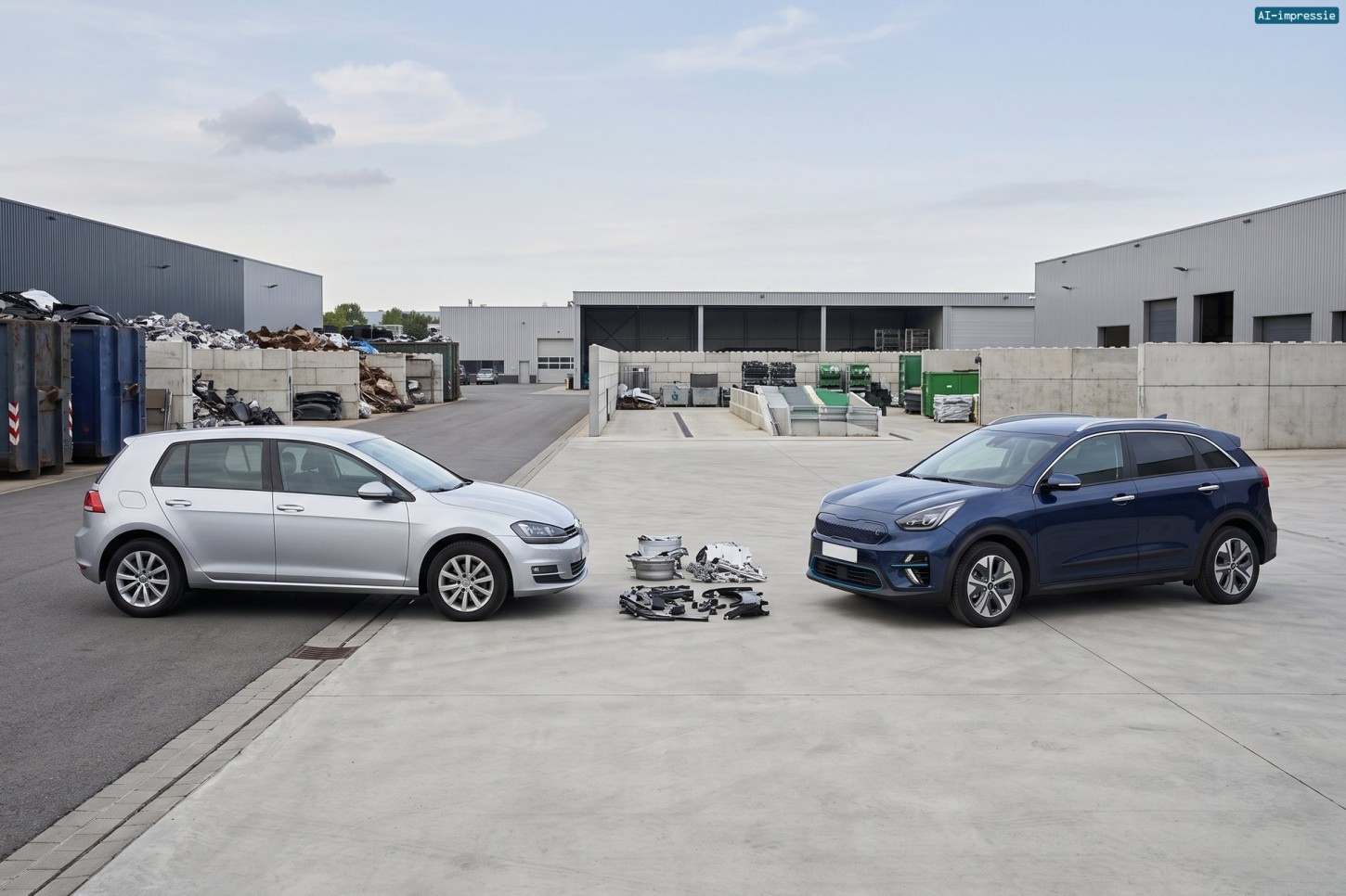 Zelfs een nieuwe benzineauto slopen voor een EV kan CO₂-reductie opleveren