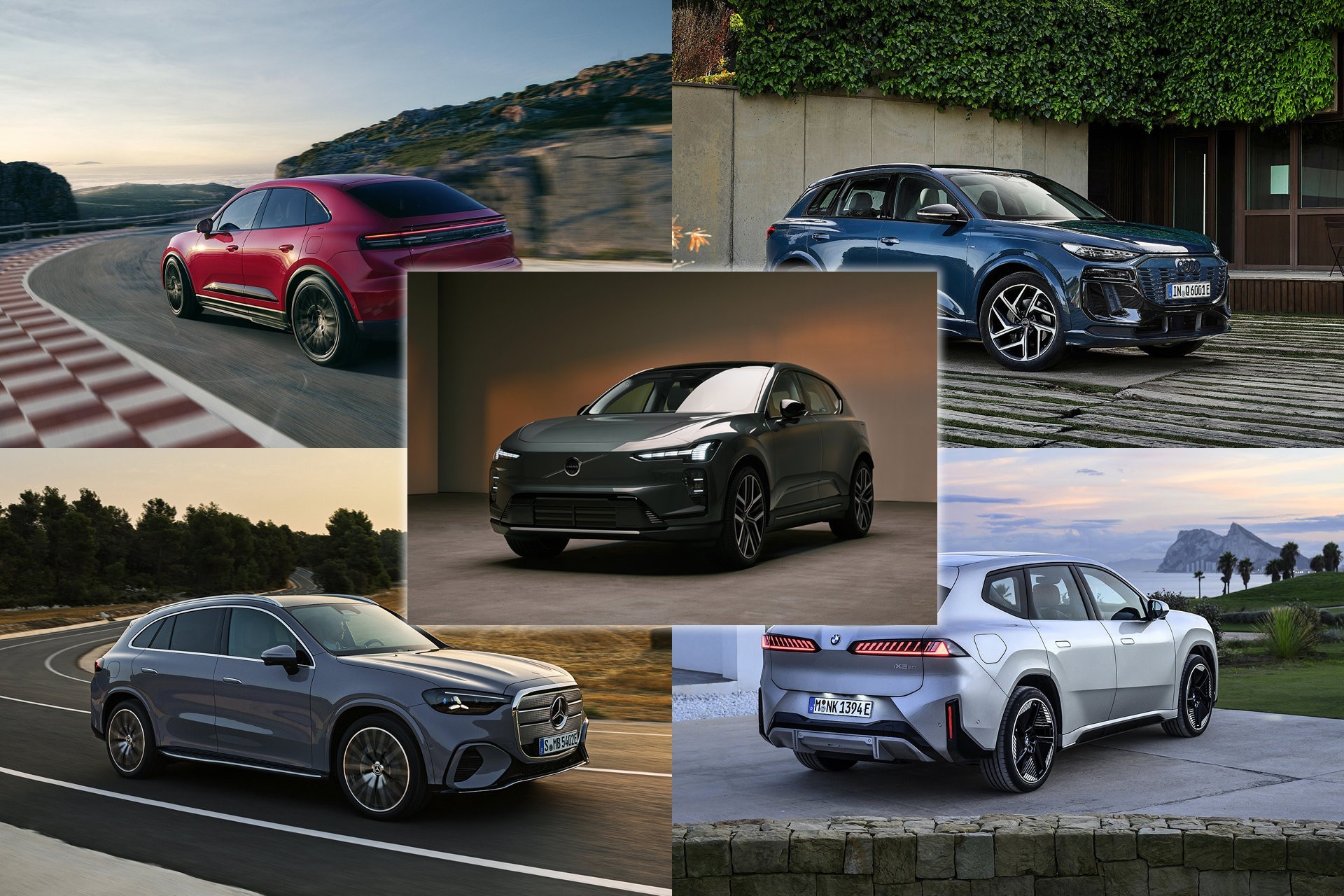 Volvo EX60 vergeleken met BMW iX3, Mercedes GLC, Audi Q6 e-tron en Porsche Macan Electric