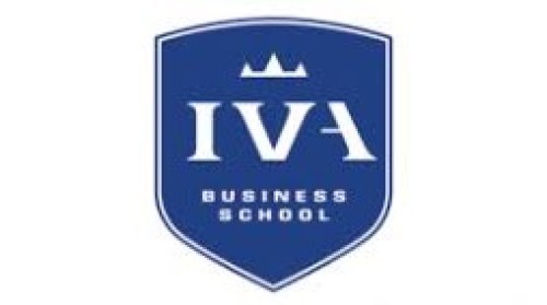 IVA Business School banner ticker tape
