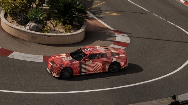 Prototype Jaguar Type 01 op circuit Monaco