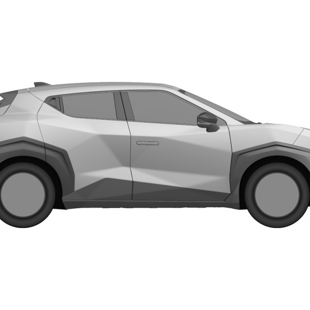 Een nieuwe EU-ontwerpregistratie bevestigt dat de elektrische Nissan Juke zijn extreem hoekige vorm behoudt. Marktintroductie: voorjaar 2027.