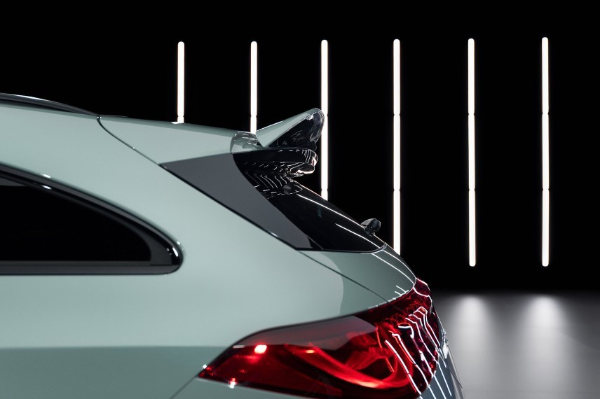 Elektrische Mercedes-AMG CLA 45 4MATIC+ met drie axiale flux-motoren, 800V-techniek en een voorlopige WLTP-actieradius tot meer dan 670 km.