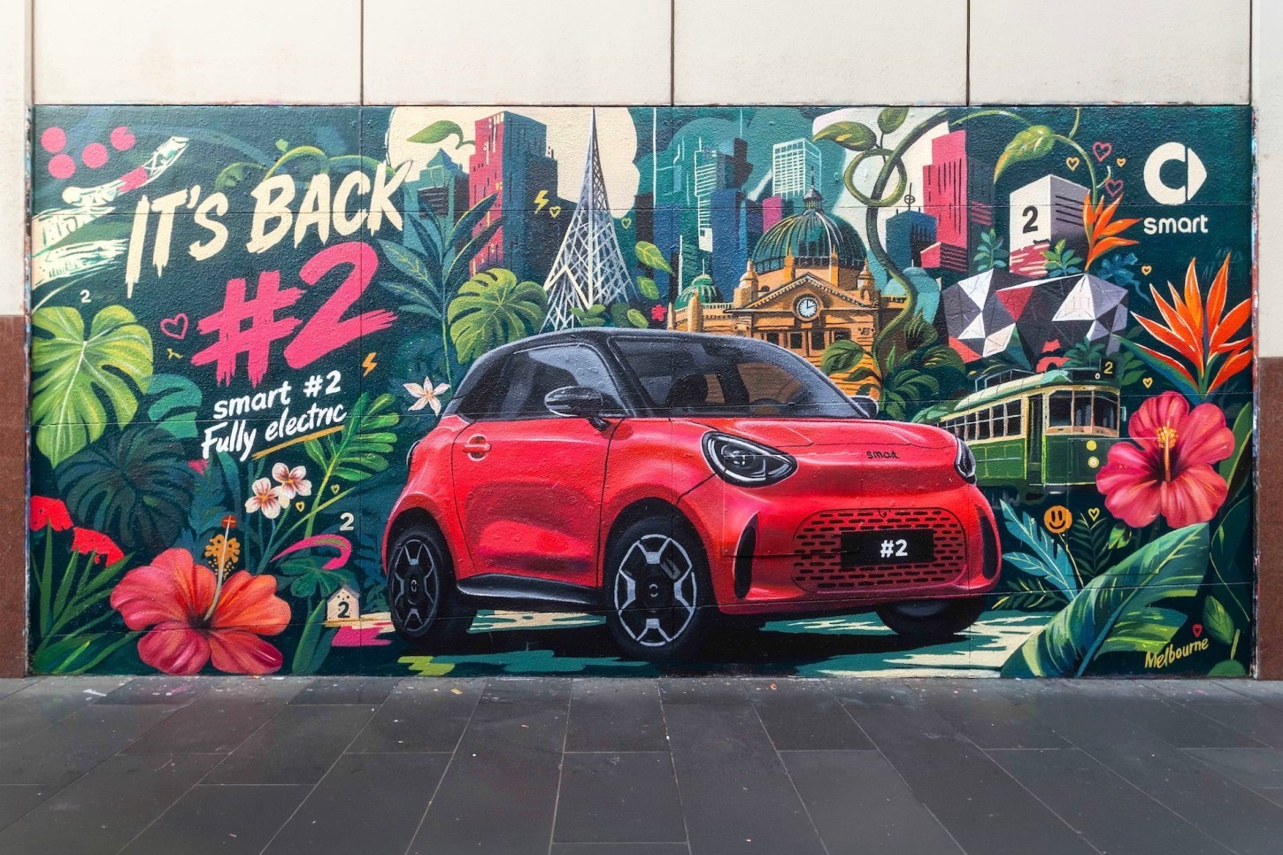 Muurschilderingen tonen de nieuwe Smart #2, maar Chinese toelatingsdocumenten verklappen ook het productieontwerp, formaat, gewicht en vermogen.